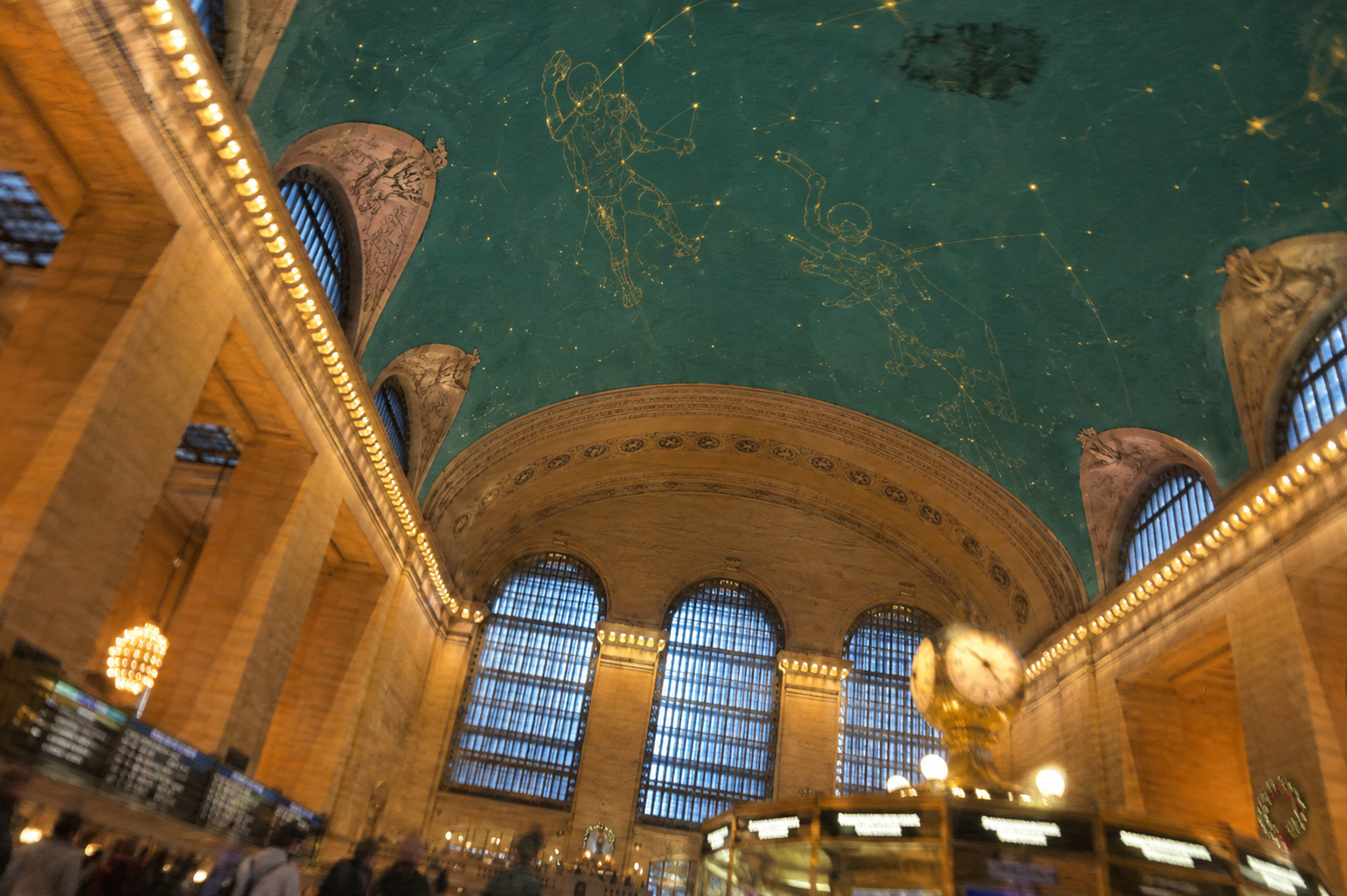 Freds photo of the stars in Grand Central