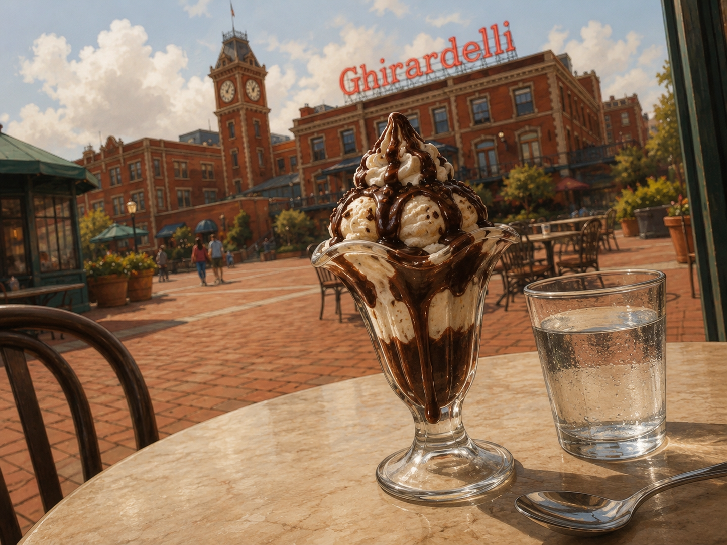 Ghirardelli sundae