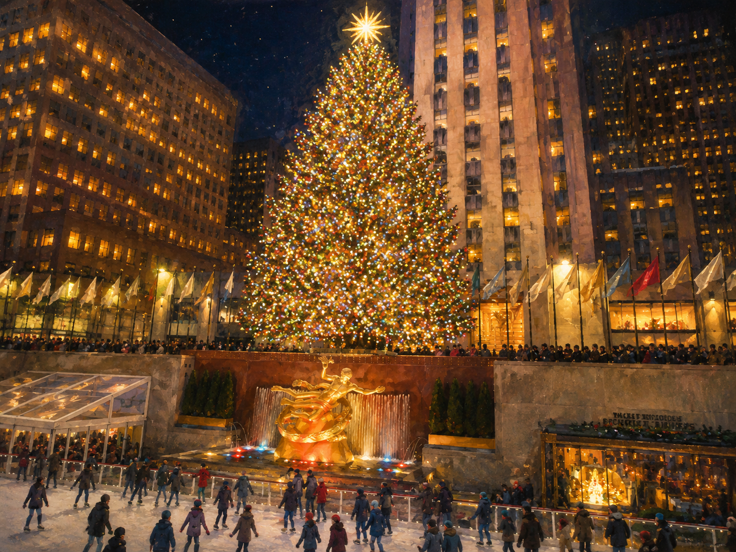 Freds picture of the Rockefeller tree