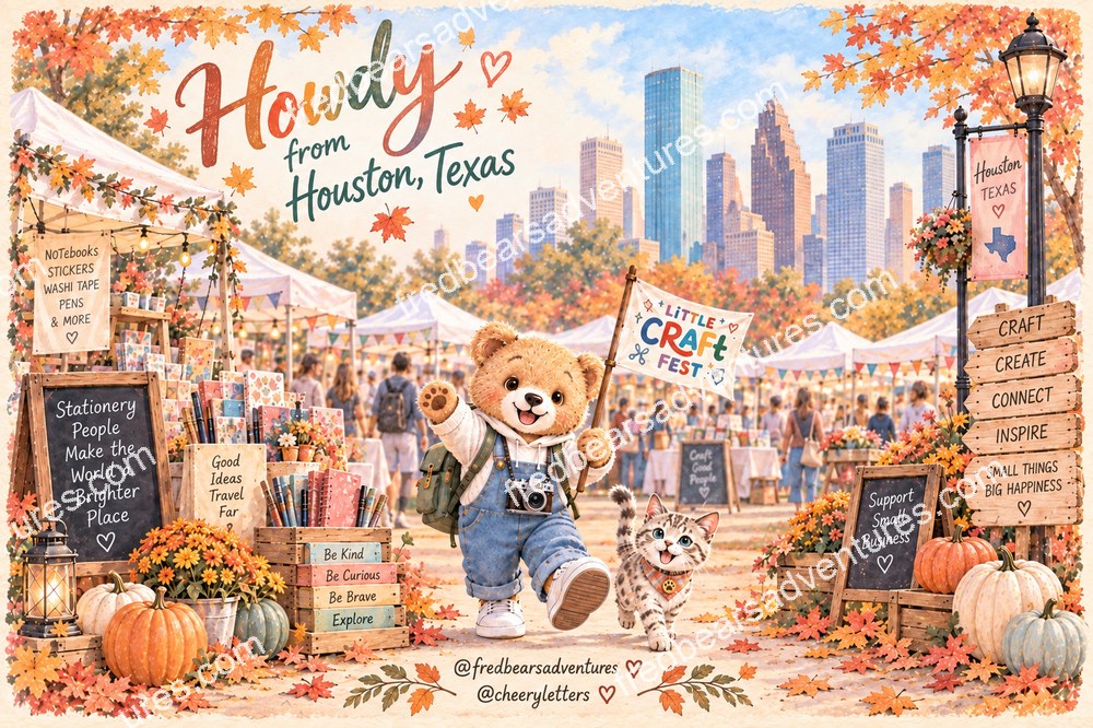 Houston Craft Festival Postcard — front