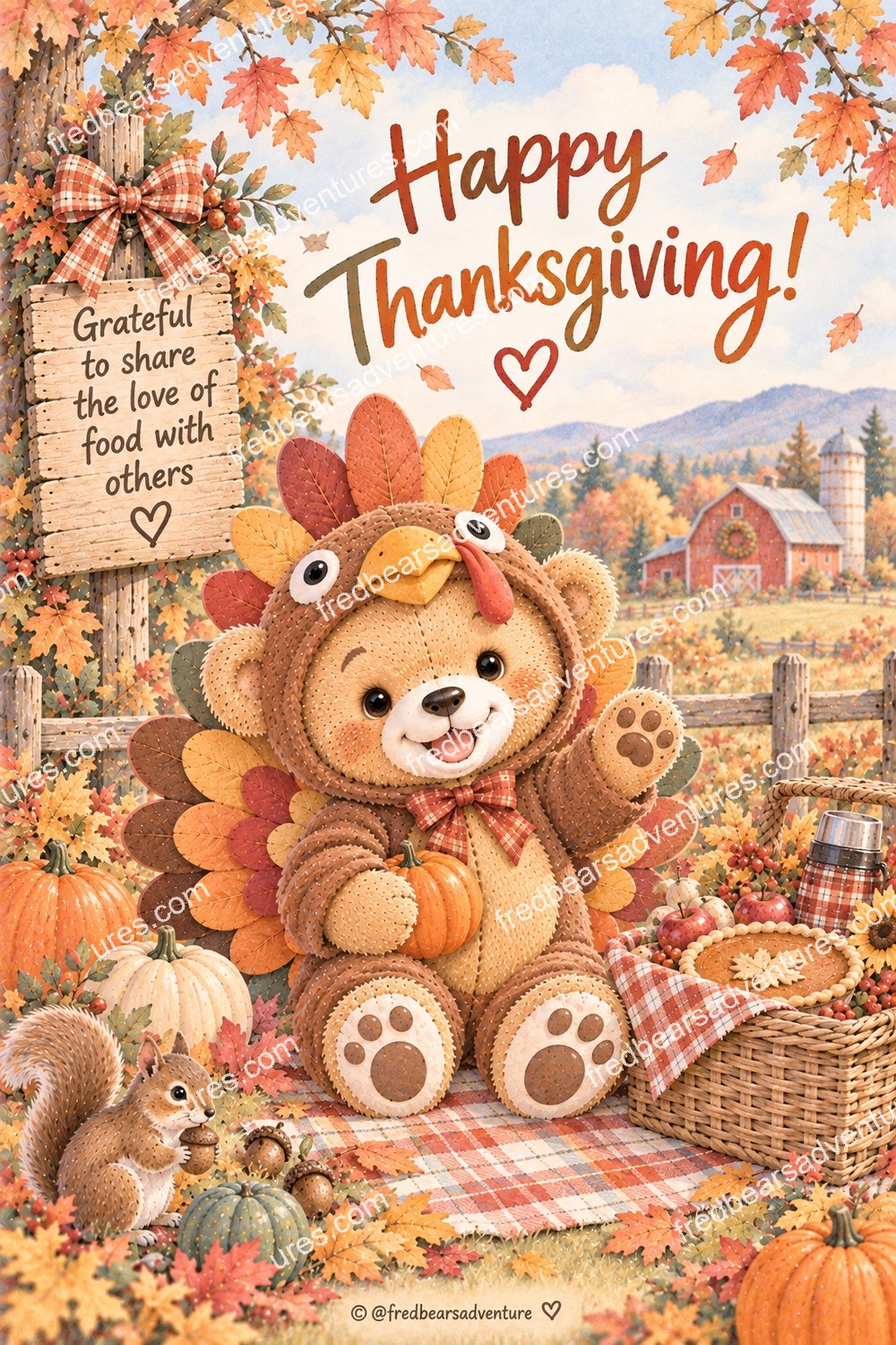 Thanksgiving Postcard — front
